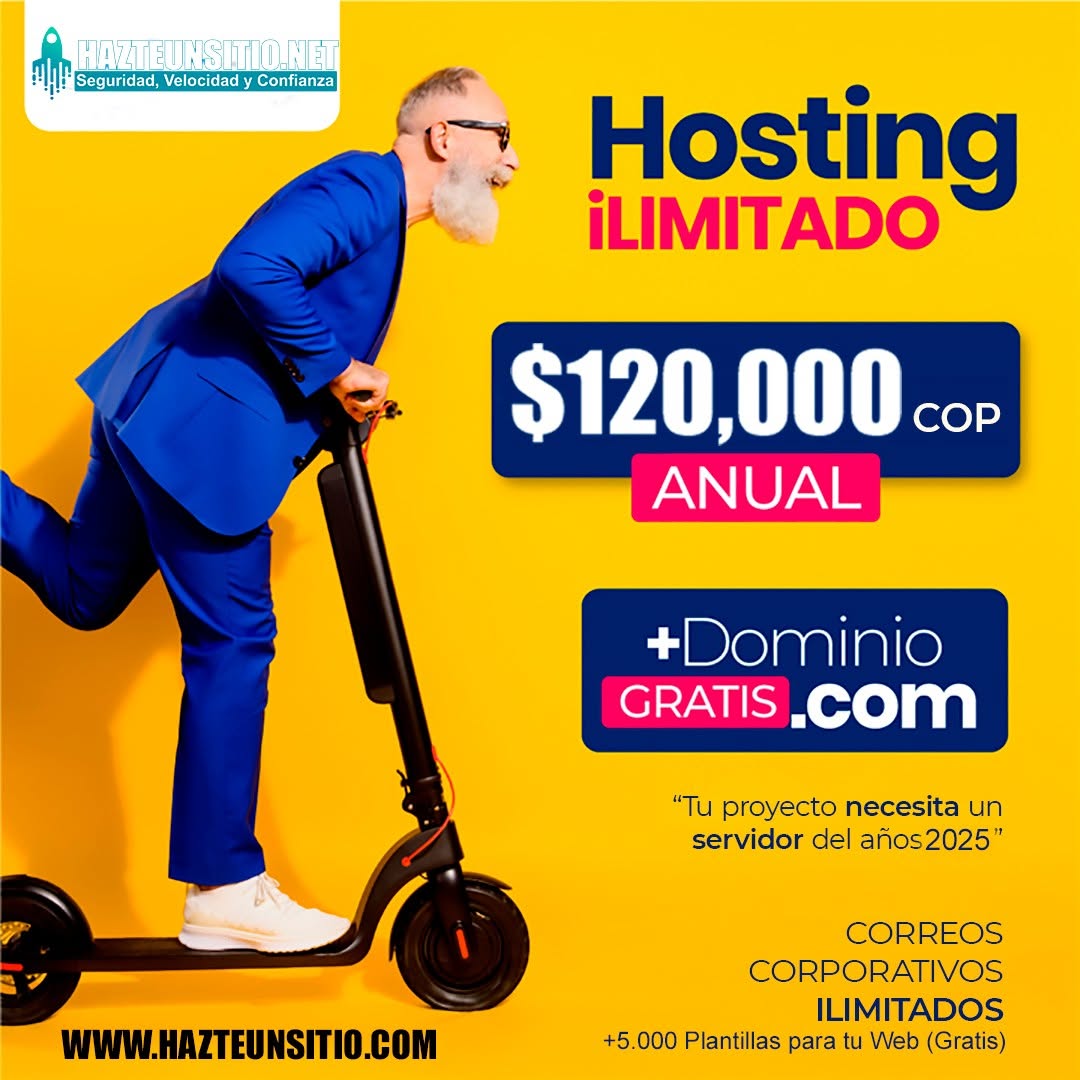 Plantillas web gratis incluidas con el hosting de Hazteunsitio